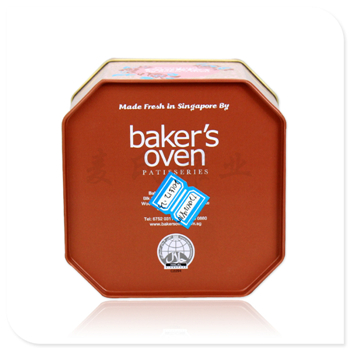 曲奇餅干八角罐子,大號(hào)食品鐵盒加工廠