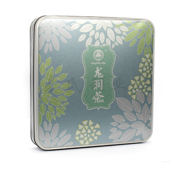 長(zhǎng)方形茶葉禮盒包裝,馬口鐵龍潤(rùn)茶包裝盒,茶葉網(wǎng)狀鐵罐子制作