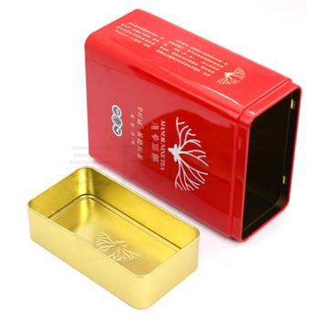 英德紅茶鐵盒，方形茶葉鐵盒包裝